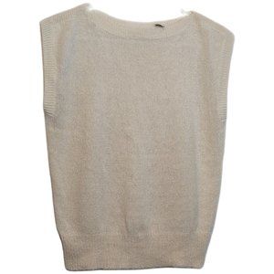 Vintage Catrina Ltd Sleeveless Pullover Top Size Large Off White Hong Kong
